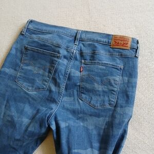 levis 720 high rise super skinny camo jeans 32 indie sleaze utility gorpcore